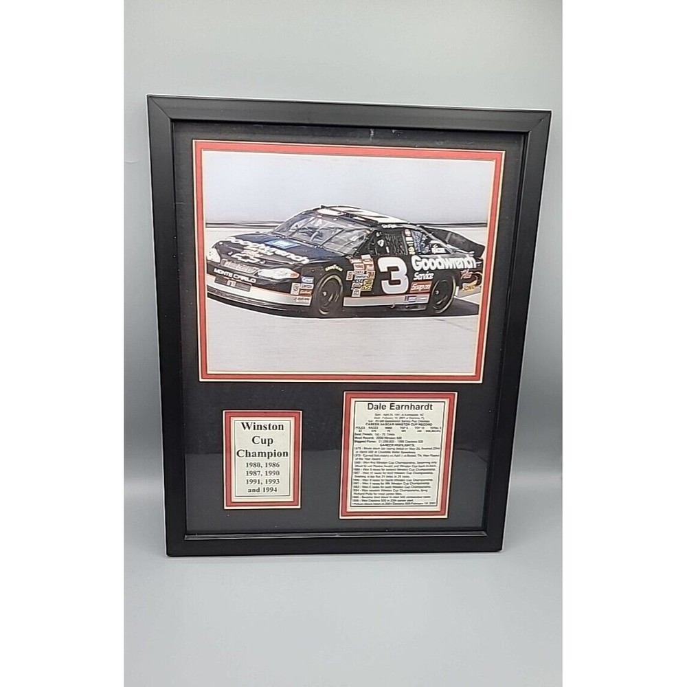 NASCAR 2001 Dale Earnhardt #3 14 3/8" x 11 3/8" x 3/4" Framed Collage